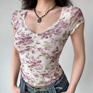 lace short sleeve