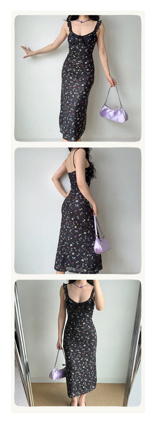 black floral dress