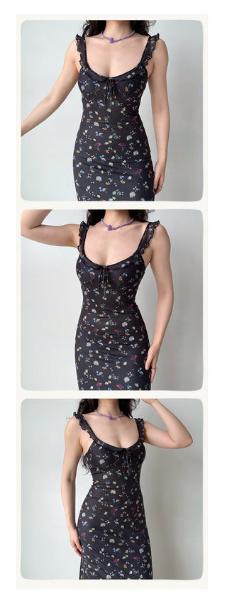 black floral dress