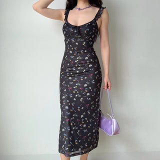 black floral dress