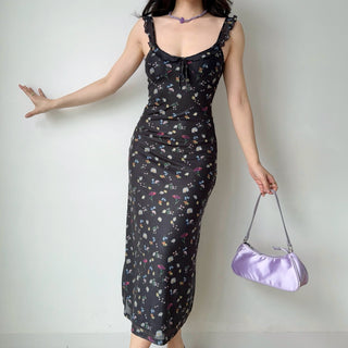black floral dress