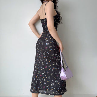 black floral dress