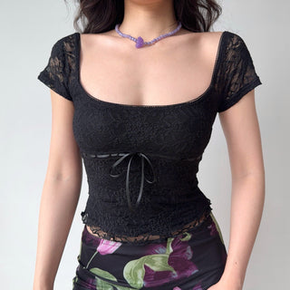 black lace Top