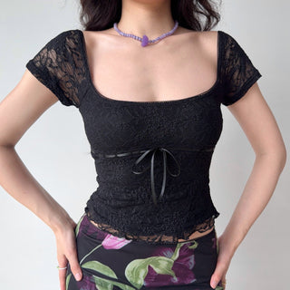 black lace Top