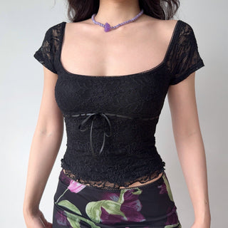 black lace Top