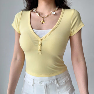 fake two-piece Top