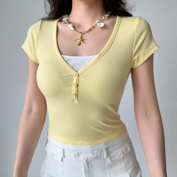 fake two-piece Top