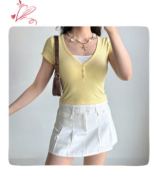 fake two-piece Top