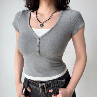 fake two-piece Top