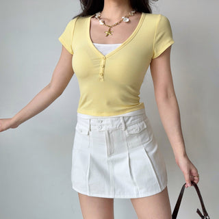 fake two-piece Top