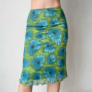 contrast sheath skirt