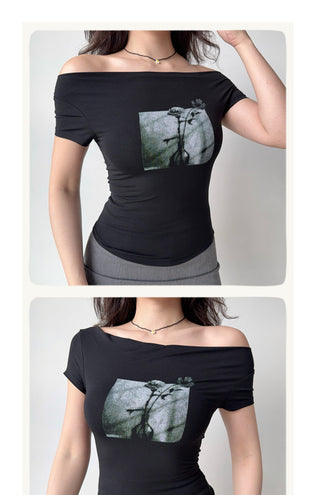 black print Top