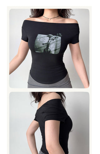black print Top