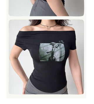 black print Top