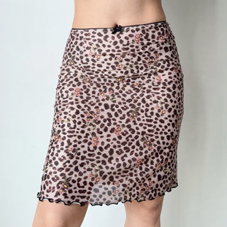 leopard skirt set