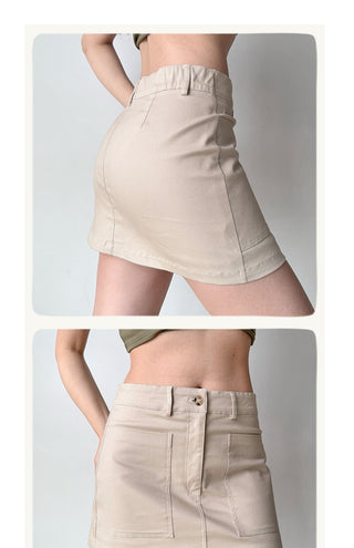 workwear A-line skirt