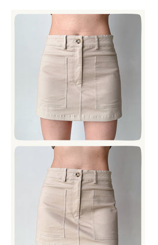 workwear A-line skirt