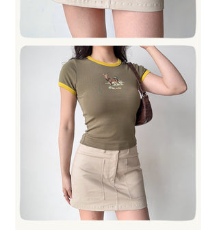 workwear A-line skirt