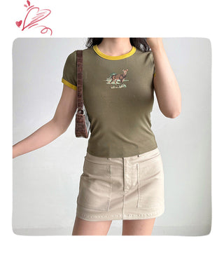 workwear A-line skirt