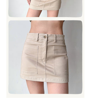 workwear A-line skirt