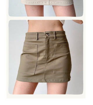 workwear A-line skirt