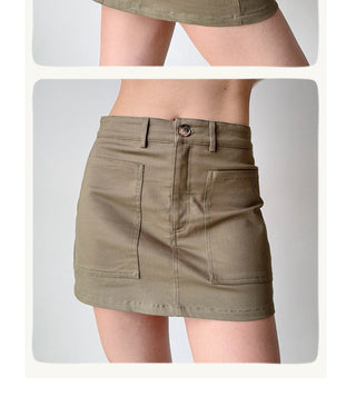 workwear A-line skirt