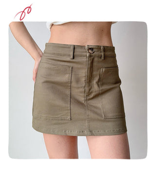 workwear A-line skirt