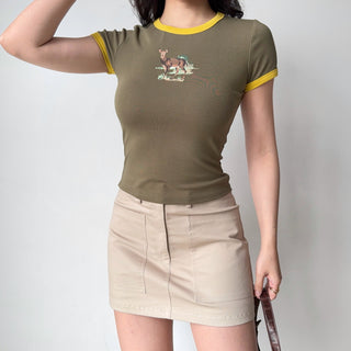 workwear A-line skirt
