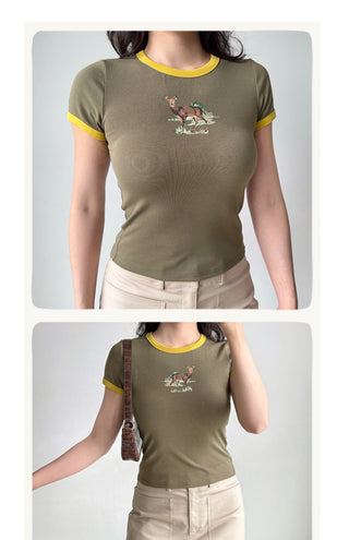 contrast print Top