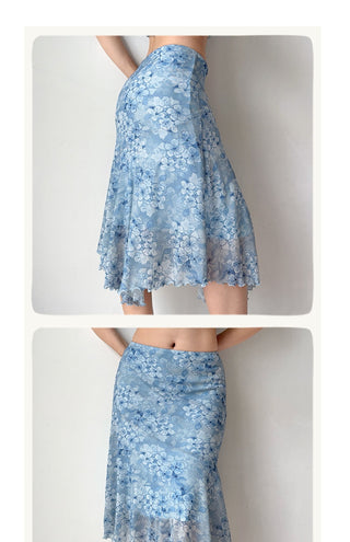 blue suspender set