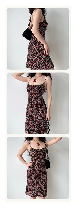 floral strap dress