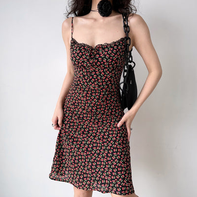 floral strap dress