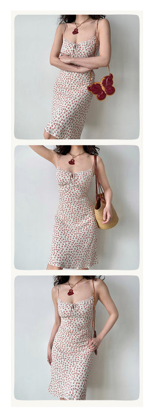floral strap dress