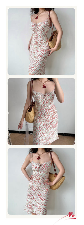 floral strap dress