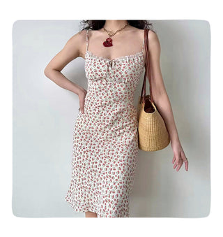floral strap dress