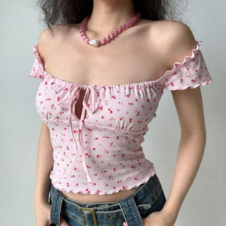 pink floral Top