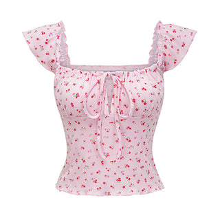 pink floral Top