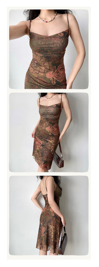cross collar skirt