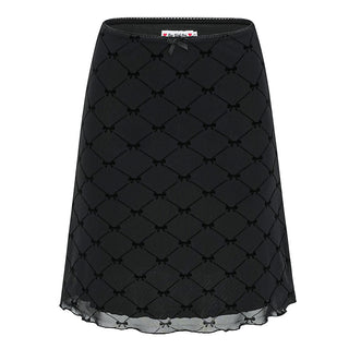 plaid mesh skirt