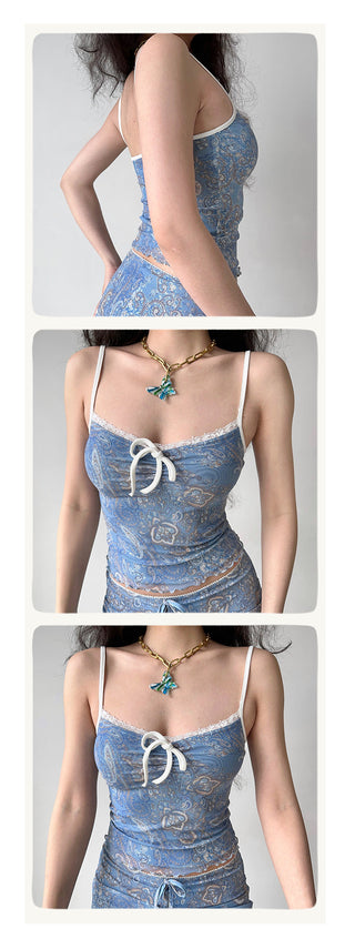 lace floral camisole