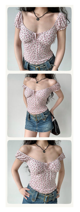 lace-up bubble sleeve