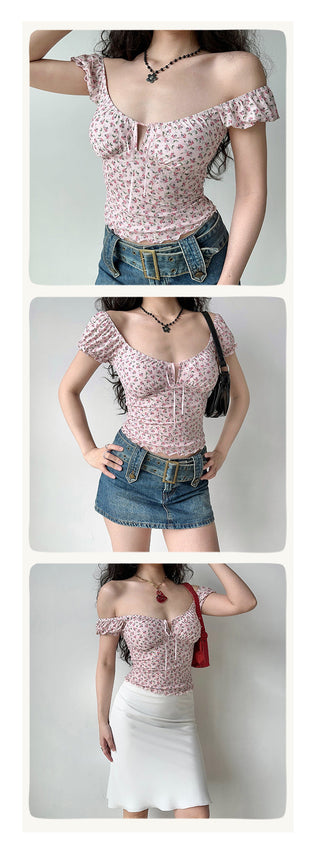 lace-up bubble sleeve