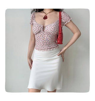lace-up bubble sleeve