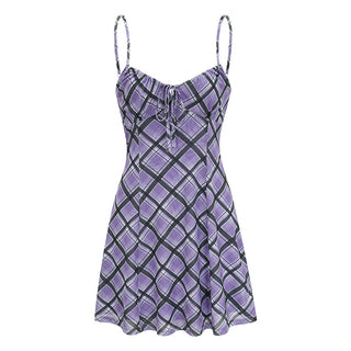 plaid sling dress