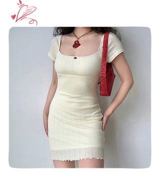 jacquard square dress