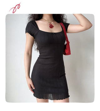 jacquard square dress