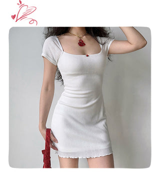 jacquard square dress