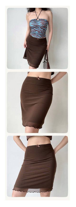 lace mesh skirt