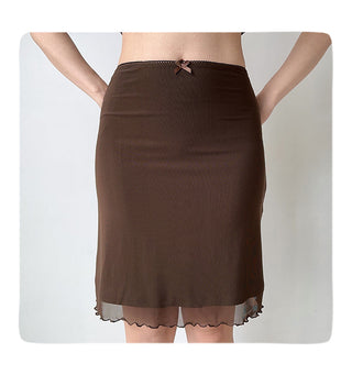 lace mesh skirt