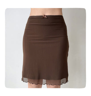 lace mesh skirt